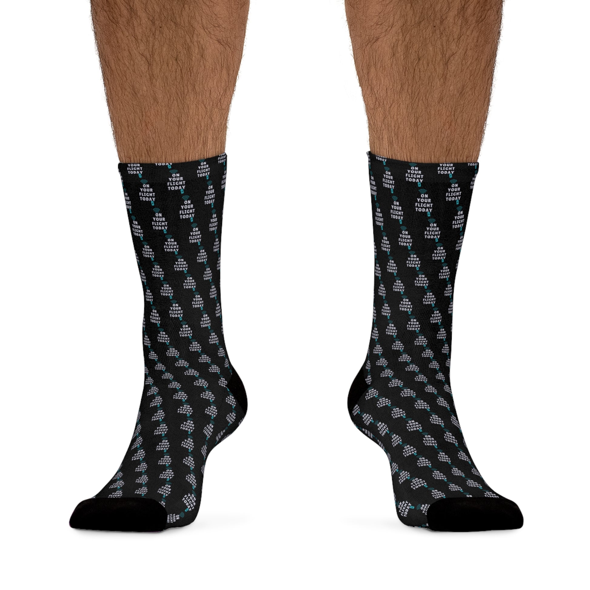 Male hairy legs wearing OYFT socks
