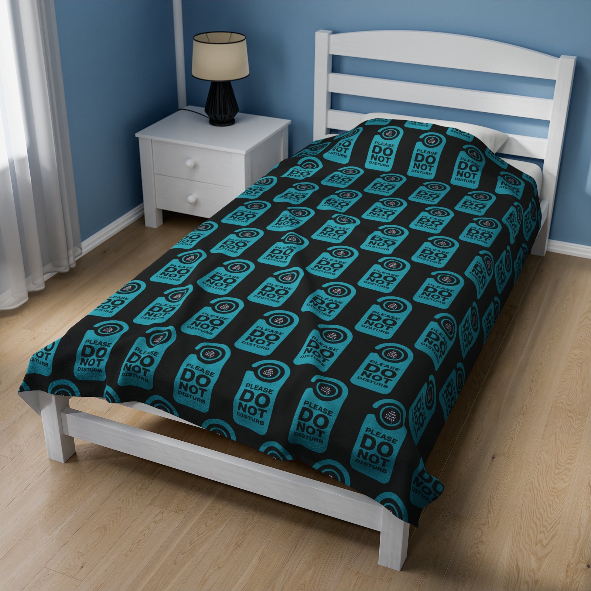 Blanket on a single bed
