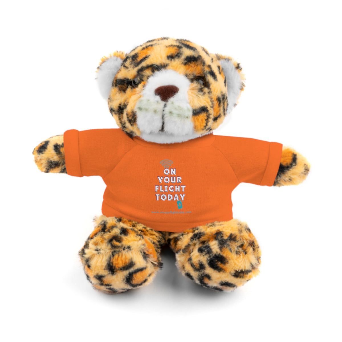 Jaguar wearing OYFT tee in orange.