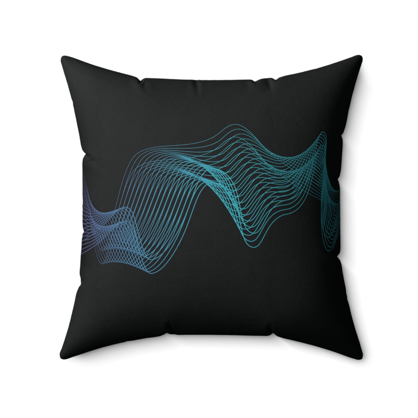 Front Black pillow with Auras at Altitude logo