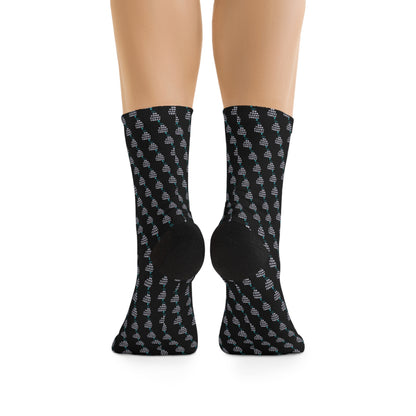 Back of Female legs wearing OYFT socks