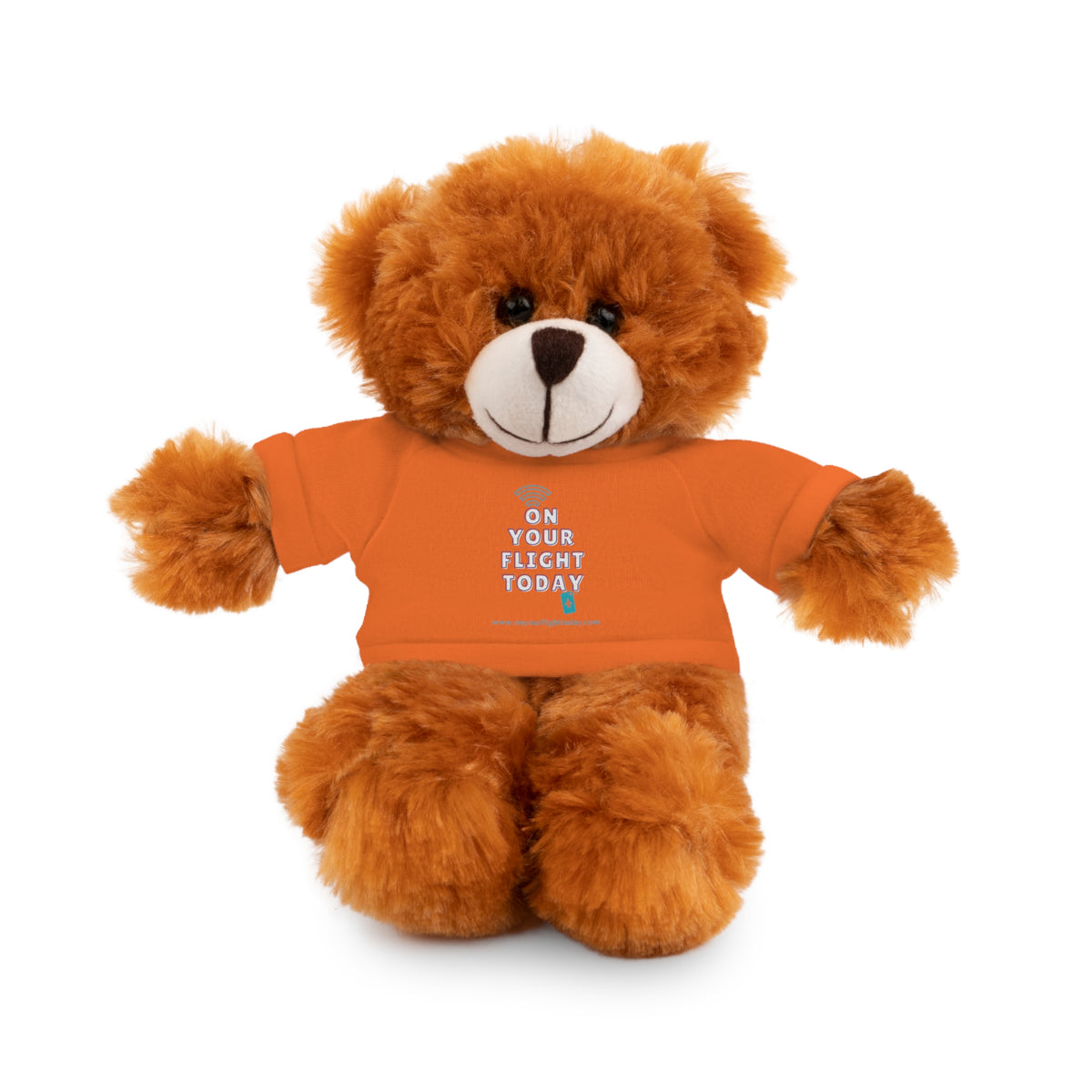 Bear wearing OYFT tee in orange.