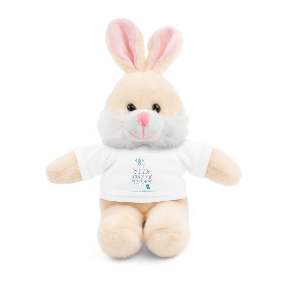 Bunny wearing OYFT tee in white.