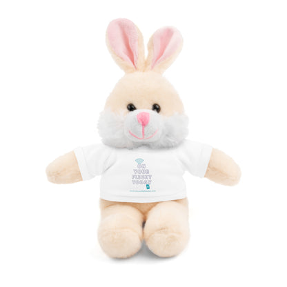 Bunny wearing OYFT tee in white.