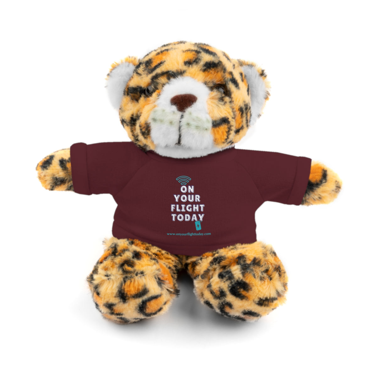 Jaguar wearing OYFT tee in maroon.