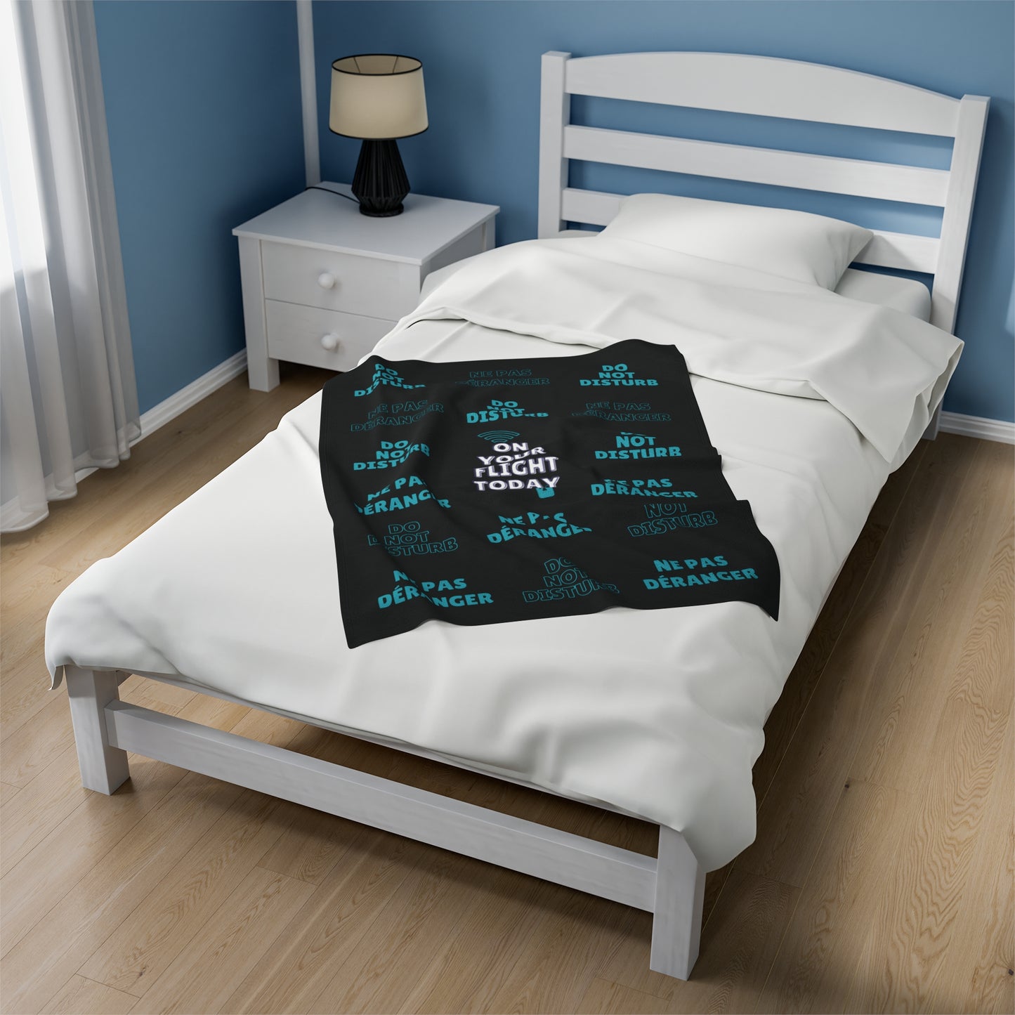Small blanket on single bed