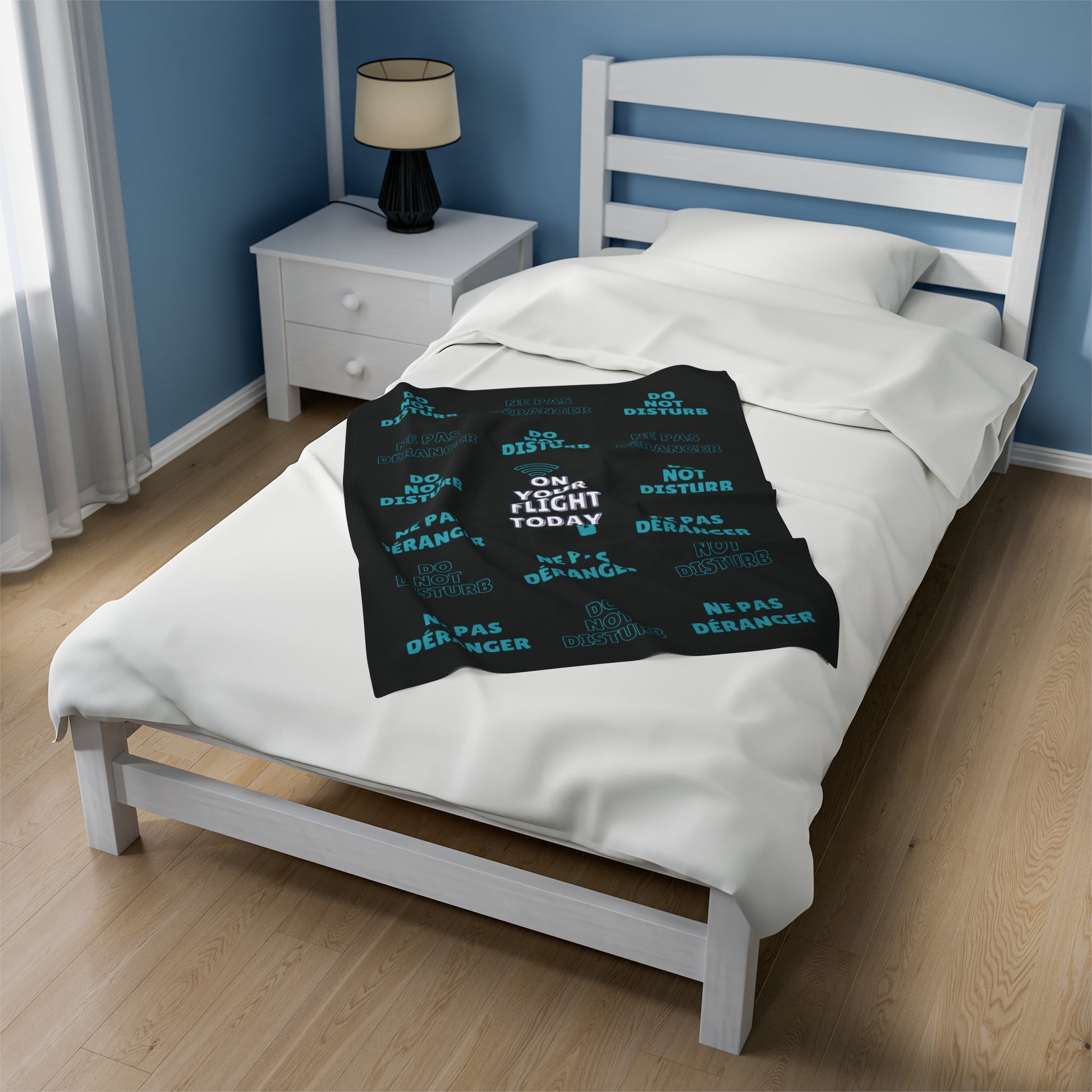 Small blanket on single bed