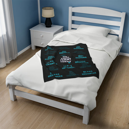 Small blanket on single bed