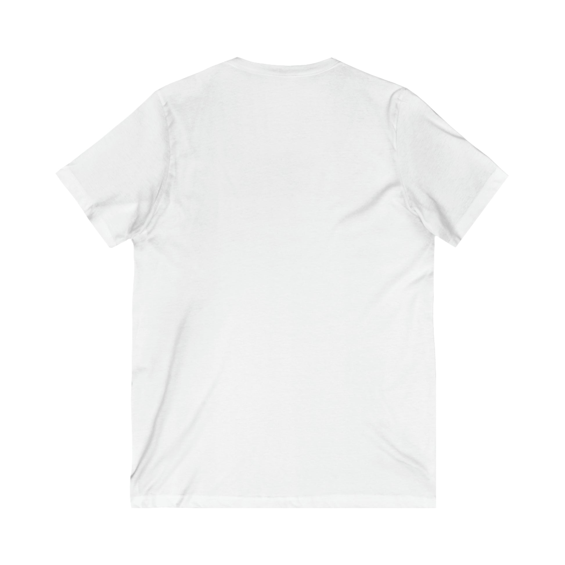 Back of white tee with no print