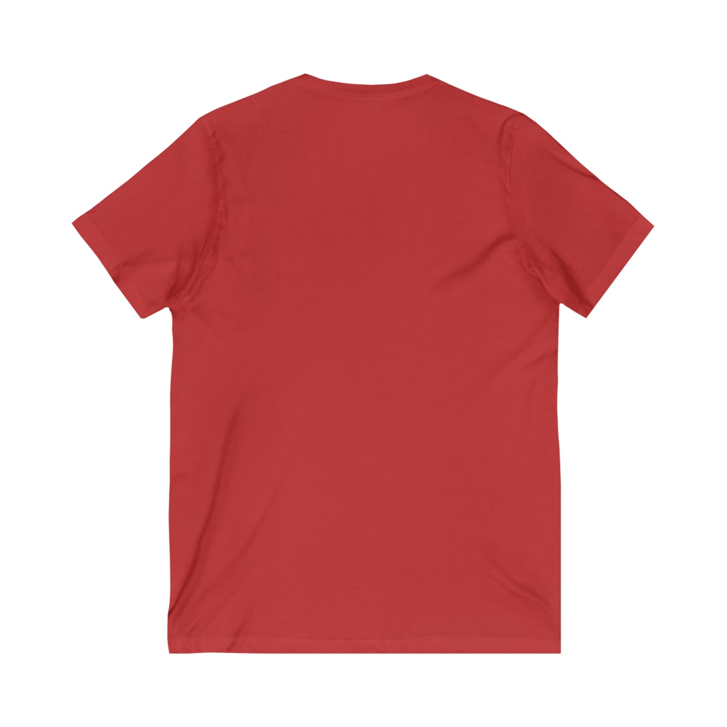 Back of red tee with no print