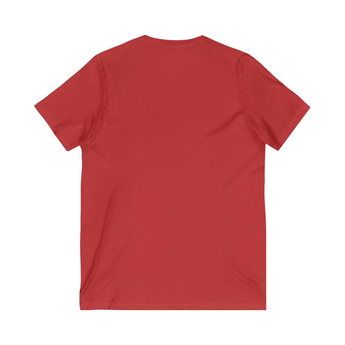 Back of red tee with no print