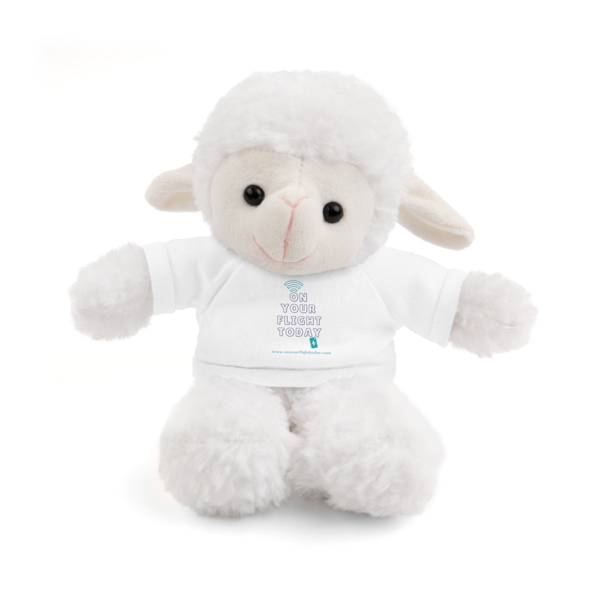 Sheep wearing OYFT tee in white. 