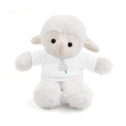 Sheep wearing OYFT tee in white. 