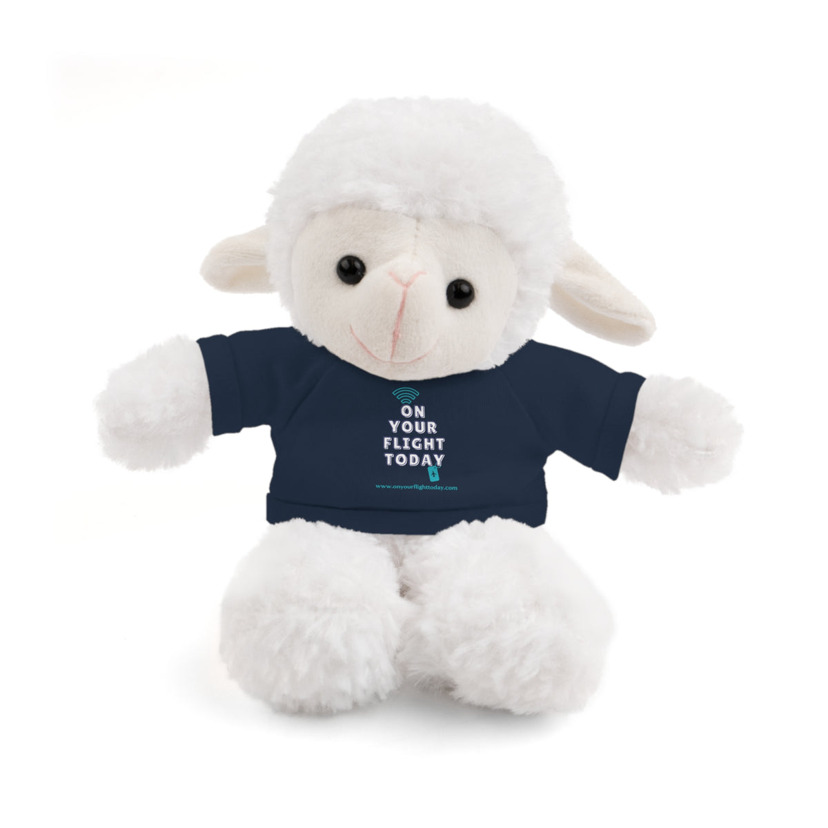 Sheep wearing OYFT tee in navy.