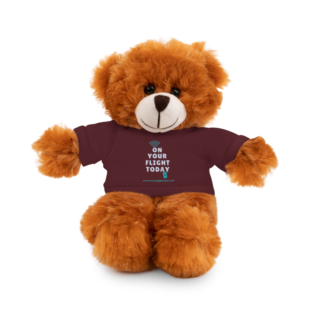 Lion wearing OYFT tee in maroon.