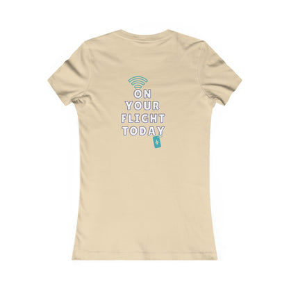 Soft Cream back of tee with the On Your Flight Today logo 